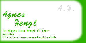 agnes hengl business card